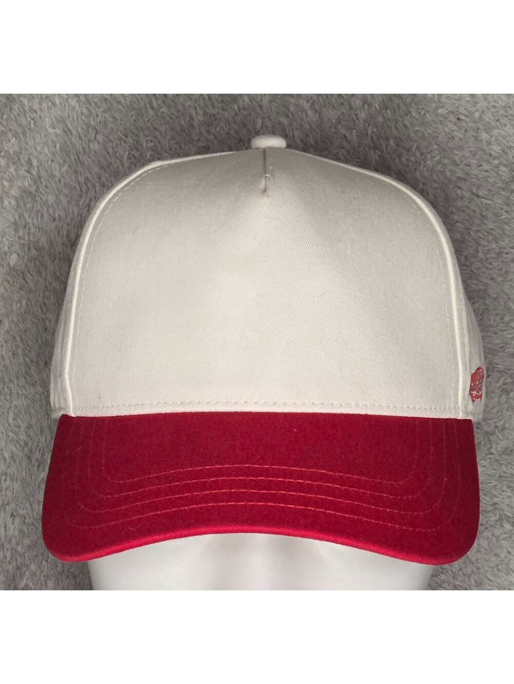 Vans Off The Wall White Red Strapback Dad Hat Cap Adjustable Skate
